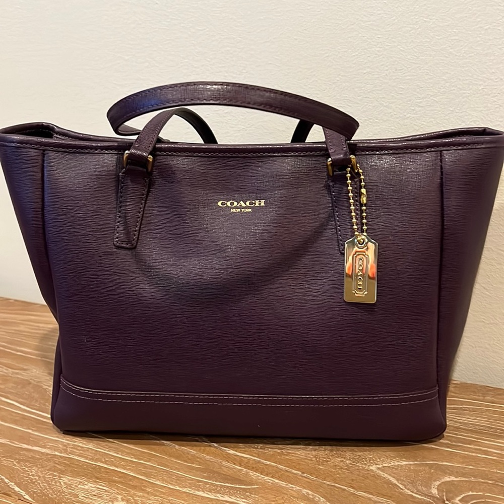 COACH PURPLE SHOULDER BAG